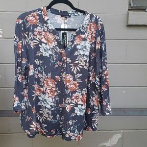 Papermoon 3/4 sleeve top